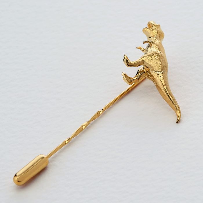 T-Rex Tie Pin, Gold