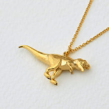Load image into Gallery viewer, Tyrannosaurus Rex Necklace, Gold
