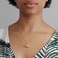 Load image into Gallery viewer, Stegosaurus Necklace, Gold
