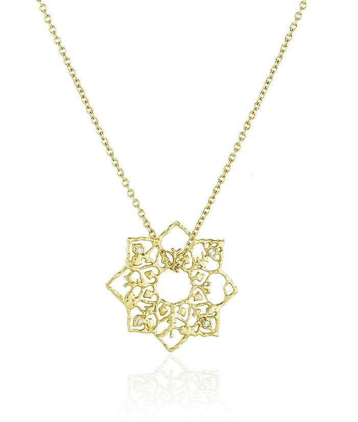 Full Bloom Necklace, 9ct Yellow Gold
