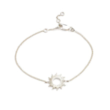 Load image into Gallery viewer, Electric Goddess Sun Bracelet, Silver

