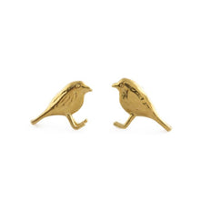 Load image into Gallery viewer, Little Robin Stud Earrings, Gold
