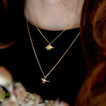 Load image into Gallery viewer, Teeny Tiny Stegosaurus Necklace, 18ct Gold

