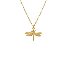 Load image into Gallery viewer, Teeny Tiny Dragonfly Necklace, 18ct Gold
